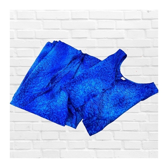 Rima Beach Wear Set Pareo Palazzo Wide Leg Pants & Crop Top Wrap Around Pants - Picture 11 of 15